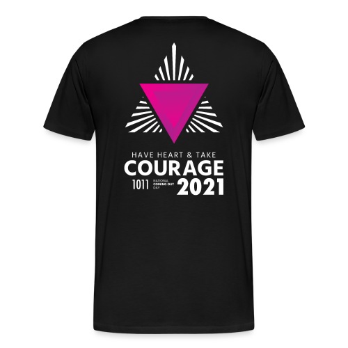 2021 LGBTQ+ Badge of Courage - Men's Premium T-Shirt
