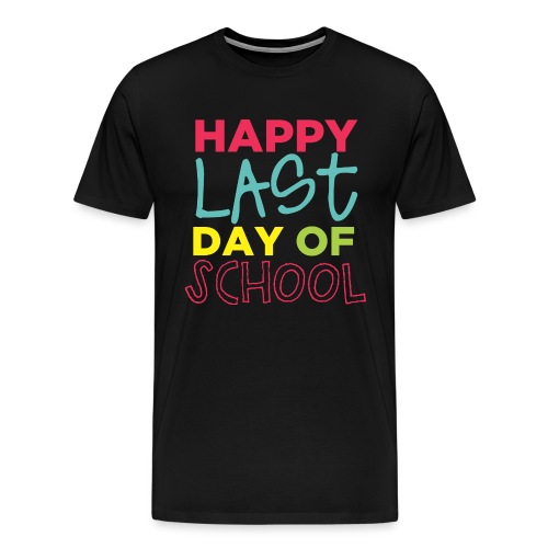 Happy Last Day Of School Peace Love Summer Break - Men's Premium T-Shirt