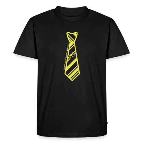 silver-tie-tshirt-01 - Men's Premium T-Shirt