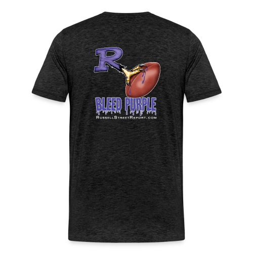 ravens r bleed shirt png - Men's Premium T-Shirt