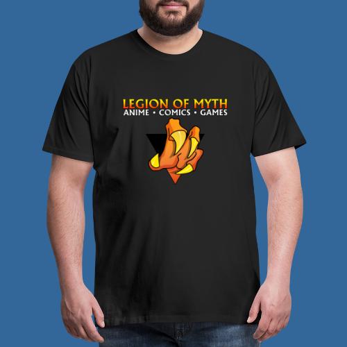 LoM - Text & Claw Logo (front) + Info (back) - Men's Premium T-Shirt