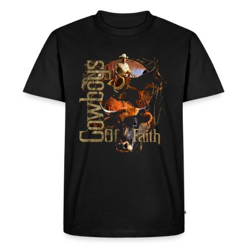Cowboys of Faith - I Ride for Jesus - Men's Premium T-Shirt