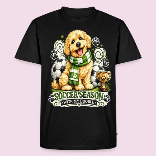 Soccer Season With My Doodle Goldendoodle Dog - Men's Premium T-Shirt