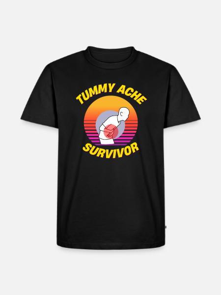 Tummy ache survivor - Men's Premium T-Shirt - black