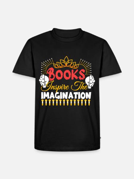 Books Inspire The Imagination - Men's Premium T-Shirt - black