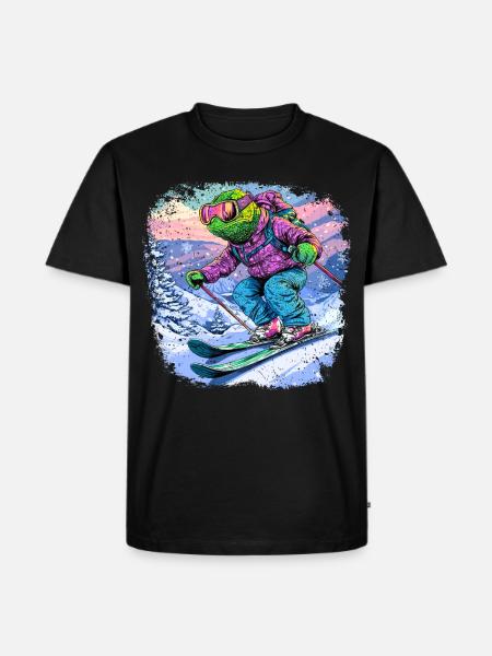 Chameleons Ski / Skiers Chameleon - Men's Premium T-Shirt - black