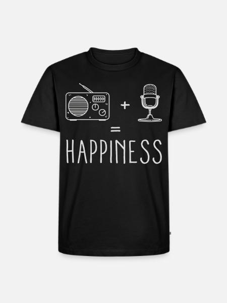 Radio Microphone Happiness - Men's Premium T-Shirt - black