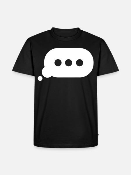 Typing Bubble - Men's Premium T-Shirt - black