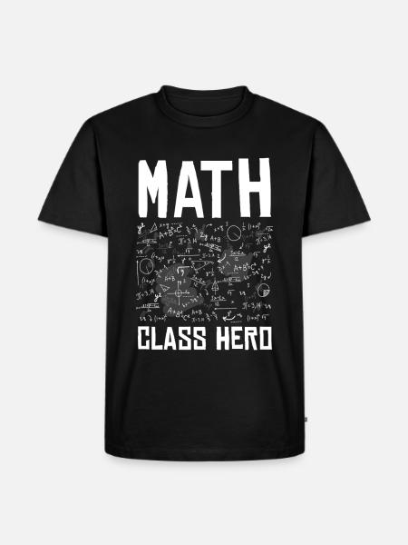 Math Class Hero - Men's Premium T-Shirt - black