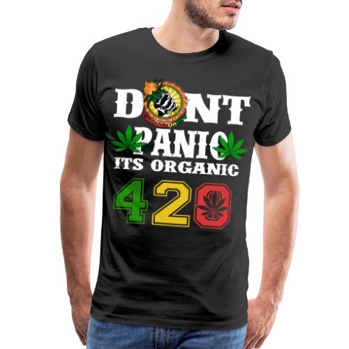 Joking 420 Organic Smoke Weed Marijuana Design - Men's Premium T-Shirt