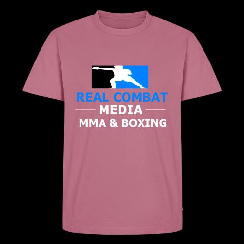 RCM MMA & BOXING Light Blue White Text - Men's Premium T-Shirt