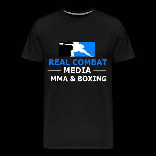 RCM MMA & BOXING Light Blue White Text - Men's Premium T-Shirt