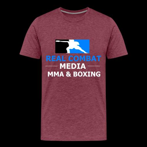 RCM MMA & BOXING Light Blue White Text - Men's Premium T-Shirt