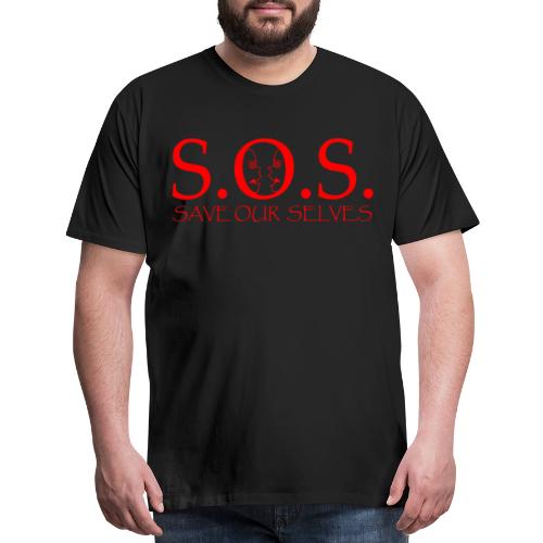 sos red - Men's Premium T-Shirt