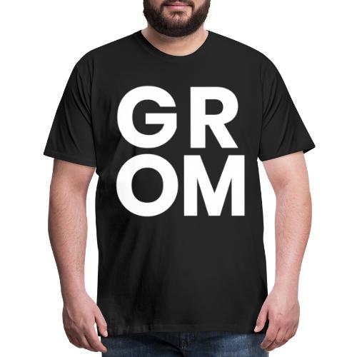 Grommr Cube (White) - Men's Premium T-Shirt