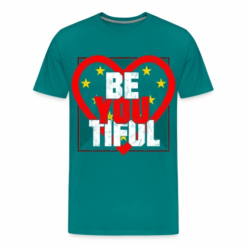 Beautiful BeYouTiful Heart Self Love Gift Ideas - Men's Premium T-Shirt