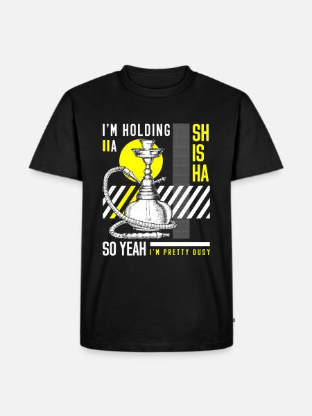 Shisha Pipe Smoking - Men's Premium T-Shirt - black