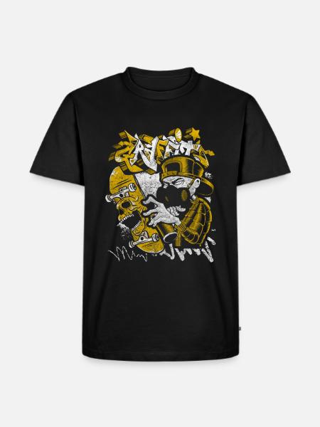 Spray Can Style Scene - Men's Premium T-Shirt - black