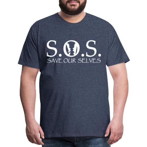 SOS WHITE4 - Men's Premium T-Shirt