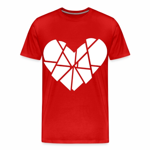 Heart Broken Shards Anti Valentine's Day - Men's Premium T-Shirt
