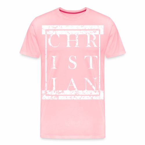 CHRISTIAN Religion - Grunge Block Box Gift Ideas - Men's Premium T-Shirt