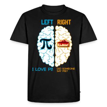 I love Pi / Math icon / Pi / Pie / Math nerd - Men's Premium T-Shirt - black - Front - Nico (187cm)