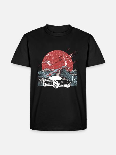 Mazda Miata MX5 Old School Car Gift T-Shirt - Men's Premium T-Shirt - black