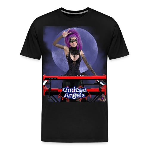 Undead Angels: Vampire Keyboardist Luna Full Moon - Men's Premium T-Shirt