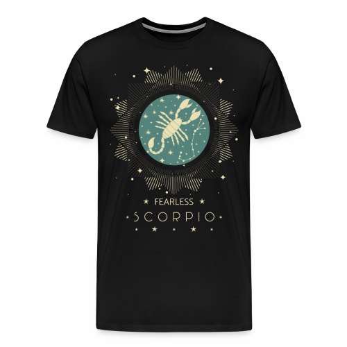 Star sign Fearless Scorpio October November - Men's Premium T-Shirt