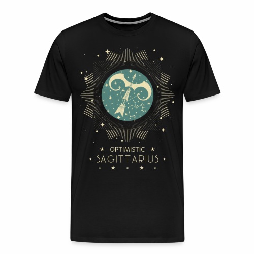Zodiac Optimistic Sagittarius November December - Men's Premium T-Shirt