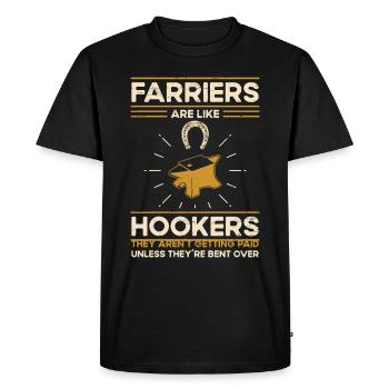 Farrier Farriers Are Like Hookers - Men's Premium T-Shirt - black - Front - Nico (187cm)