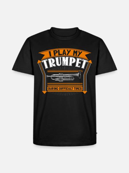 Trumpet Musical Instrument Gift - Men's Premium T-Shirt - black