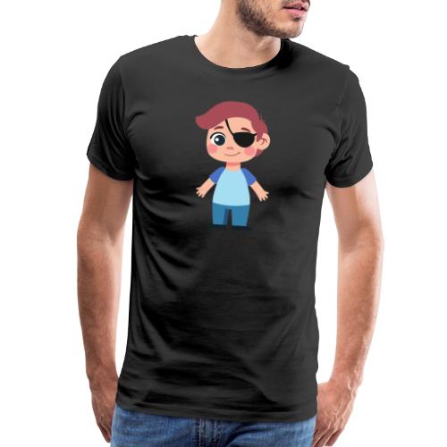 Boy with eye patch - Men's Premium T-Shirt