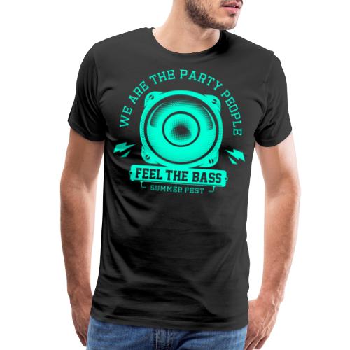 party people dance music - Men's Premium T-Shirt