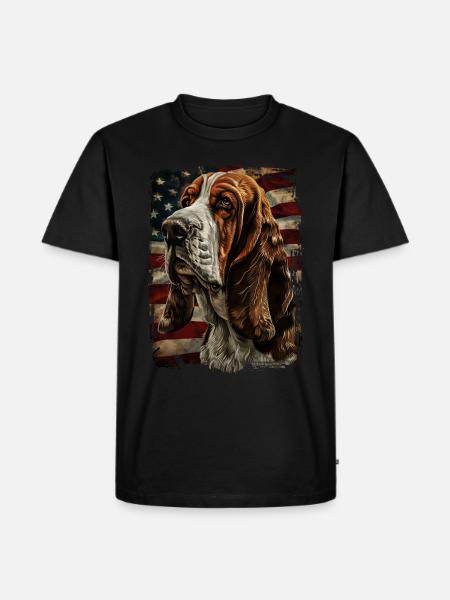 Basset Hound - Men's Premium T-Shirt - black