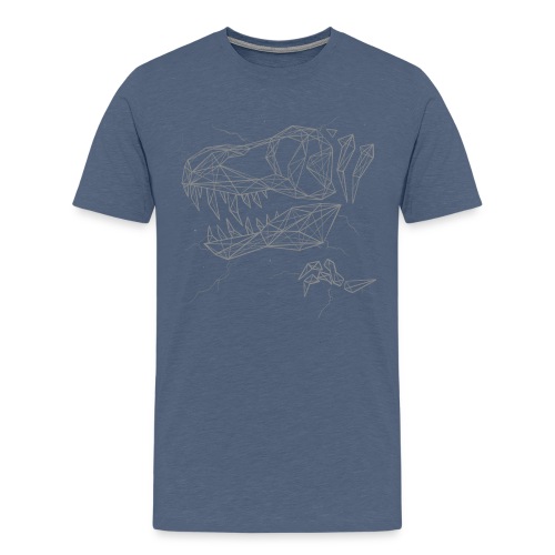 Jurassic Polygons by Beanie Draws - Men's Premium T-Shirt
