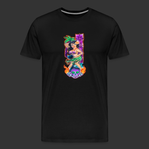 hula girl - Men's Premium T-Shirt