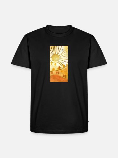 Landscape Sun - Men's Premium T-Shirt - black