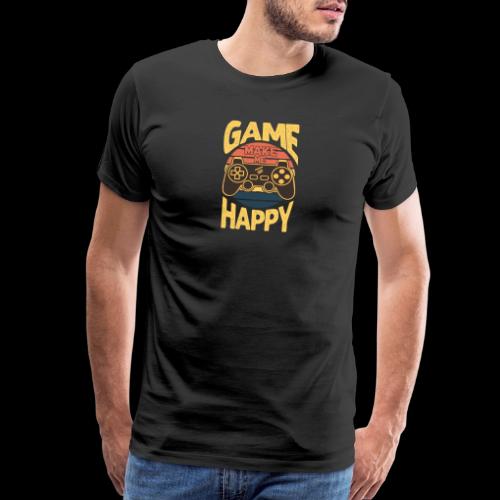 Happiness is a Game Controller Away - Men's Premium T-Shirt