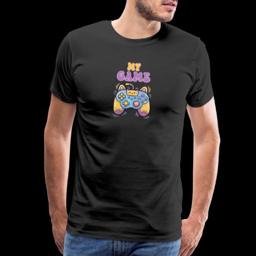 Kawaii Cat Controller - Men's Premium T-Shirt