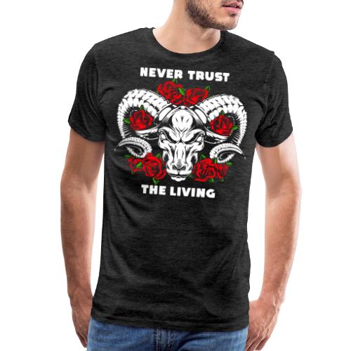 roses skull bull - Men's Premium T-Shirt