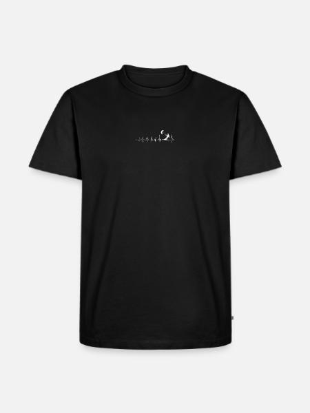 Heartbeat Parachute Rider - Men's Premium T-Shirt - black