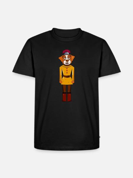 Dog Nutcracker - Men's Premium T-Shirt - black