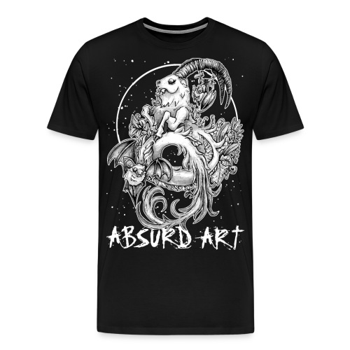 zodiac sign capricorn by Absurd Art - Men's Premium T-Shirt