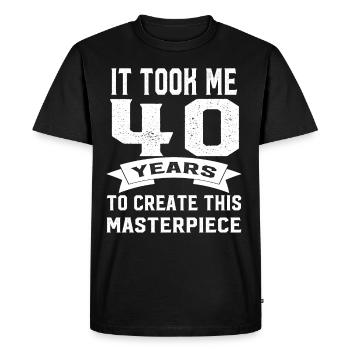 Funny t-shirt for 40th birthday gag gift - Men's Premium T-Shirt - black - Front - Nico (187cm)