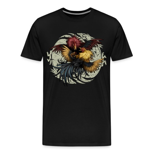 Ying Yang Gallos by Rollinlow - Men's Premium T-Shirt