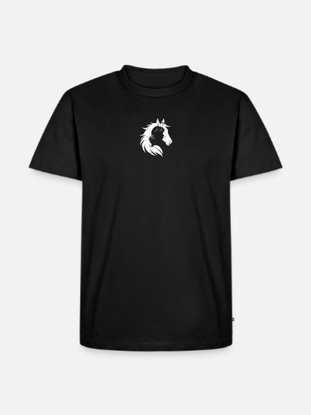 Silhouette Stallion Portrait - Men's Premium T-Shirt - black
