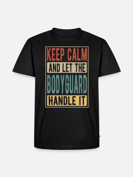 Bodyguard Retro Gift - Men's Premium T-Shirt - black