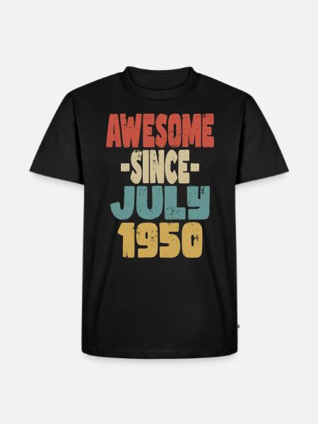 Awesome July 1950 - Men's Premium T-Shirt - black