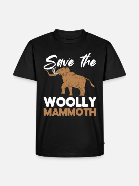 Mammoth Funny Prehistoric Animal - Men's Premium T-Shirt - black